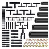 EWOJUYE 6Pcs Silicone Vacuum Hose Kit, 4.92ft Lengths with Clamps & Connectors – Automotive Vacuum Lines