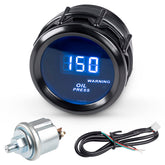 WATERWICH Oil Pressure Gauge 0-150 PSI – 2in/52mm DC12V Kit for Cars, SUVs, Trucks