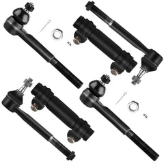 SCITOO Steering Tie Rod End Adjusting Sleeves Compatible fit for Chevrolet for GMC K1500 K2500 K3500 Suburban 1988-2000 6PC
