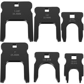 Feekoon DEF disconnect tool set laid out showing six compact tools for tight spaces.