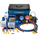 VIVOHOME vacuum pump unit for efficient evacuation and quick service.