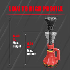 Jack Boss 5 Ton (10,000 LBs) Professional Car Support Screw Jack for House Construction Bridge Stabilization, Red