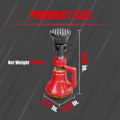 Jack Boss 5 Ton (10,000 LBs) Professional Car Support Screw Jack for House Construction Bridge Stabilization, Red