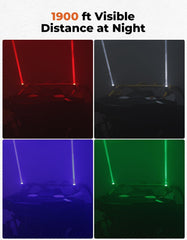 KEMIMOTO Whipless LED Whip Lights with Mounts – 1.5-2 Inch Roll Cage Fit