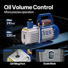 VIVOHOME oil sight glass helps monitor oil quality during operation.