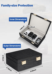 Samfolk Faraday Box & 2-Pack Faraday Bags | Car Key Fob Signal Blocker & Theft Prevention