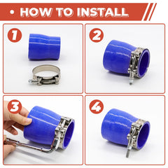 AKIHISA 24-Pack T-Bolt Hose Clamps, Stainless Steel 304 | 12 Sizes, 28–116mm Range for 0.75–4 Inch Hose ID | Turbo Intake/Intercooler Clamp