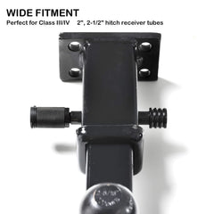 CZC AUTO Trailer Hitch Lock, 5/8 Inch Dia, 4 Inch Super Extra Long Receiver Pin Keyed Alike for Class III IV Hitches, for Hitch Bike Rack Tray Ball Tow Rope, for Trailer Truck Car Boat (2 Pack)