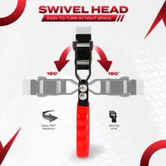 Spinlok 5-Piece Swivel Oil Filter Wrench Set with Stainless Steel Band & Adjustable Oil filter Pliers Cover 2-3/4” to 5-1/4”, 9” & 12” with Non-Slip Grip Organized in Sturdy Tool Set & Oil Funnel
