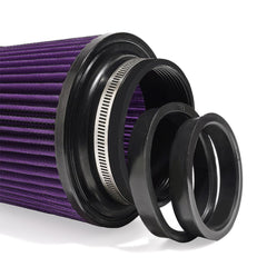 MIADILA 3 Sizes Inlet Cold Air Intake Filter – High Flow Purple Cone (3in, 3.5in, 4in)