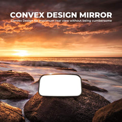 ISSYAUTO 2022 UTV Mirror – Clear Convex Glass, Shatterproof Tempered Glass, 1.375-2 in Mount, Fits Polaris RZR PRO XP and More