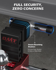 Orion Motor Tech Adjustable Trailer Hitch for 2 in. Receiver, Dual-Ball Mount Tow Hitch with 6" Drop/Rise 2" & 2-5/16" Balls, Drop Hitch with Locking Pins for Class III V Vehicles 8000-12500 GTW, Red