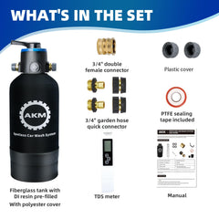 AKM Spotless Water System for Car Wash – Pre-Filled DI Resin & Bypass