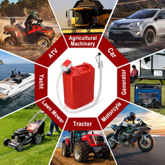 KTIPERN Automatic Gas Can Pump Battery Operated, Auto-Stop Sensor-3.2GPM,51'' Extra Long Hose, Portable Fuel Transfer Pump for Oil, Diesels, Gasoline(Note: Batteries and red oil drum not included)