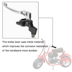 YOXUFA Mini Bike Brake Lever & Cable Kit — 7/8" (22mm) Fits Coleman CT100U, CC100X, Baja DoodleBug & More | 61" Cable