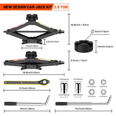 IMAYCC scissor jack with wide lift range fits low sedans to tall SUVs.