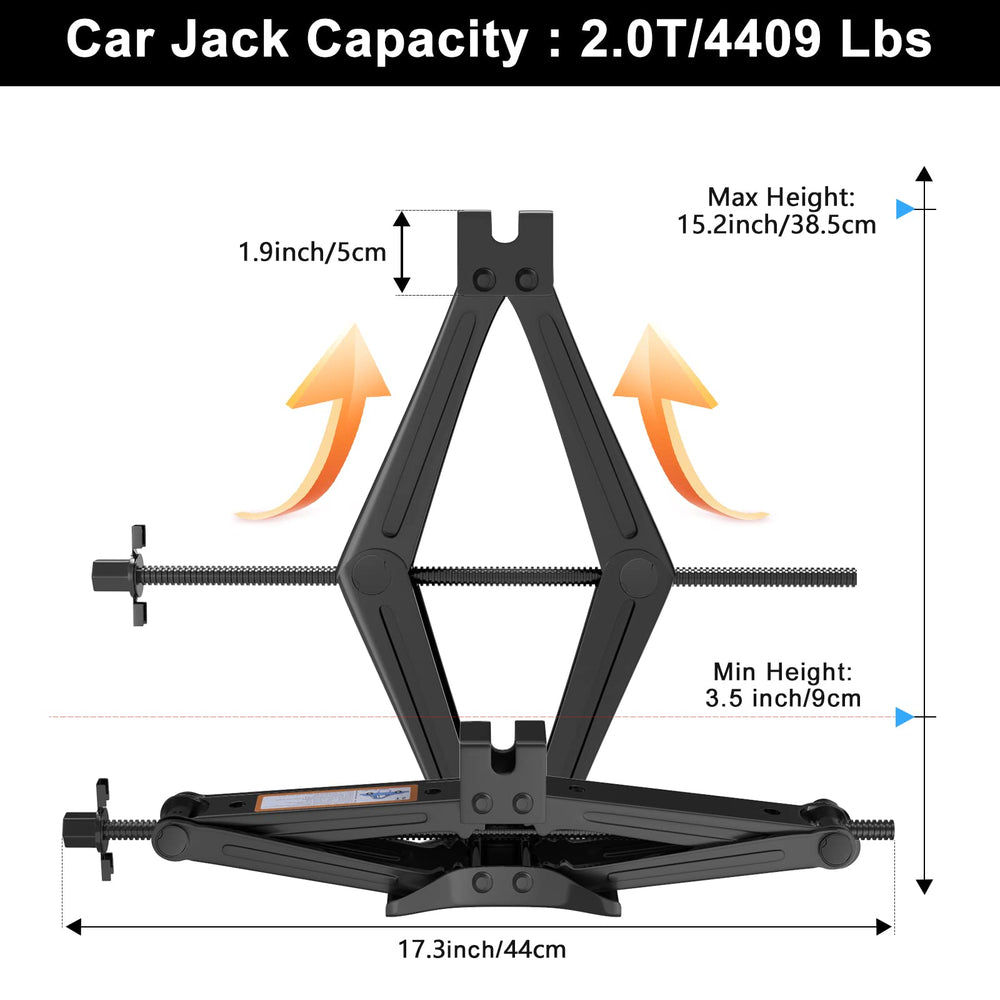 IMAYCC compact jack with quick ratchet lever for effortless lifting.