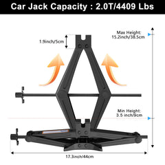 IMAYCC compact jack with quick ratchet lever for effortless lifting.