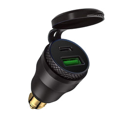 Easy on-bike installation with secure DIN socket fit and cap protection