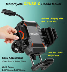 iMESTOU universal 1-inch ball head fits RAM mounts and similar arms