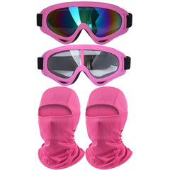 immoono motorcycle goggles pink frame with clear lens for versatile daytime riding