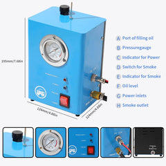 IMSTMTER automotive smoke detector pressure gauge for precise system monitoring.