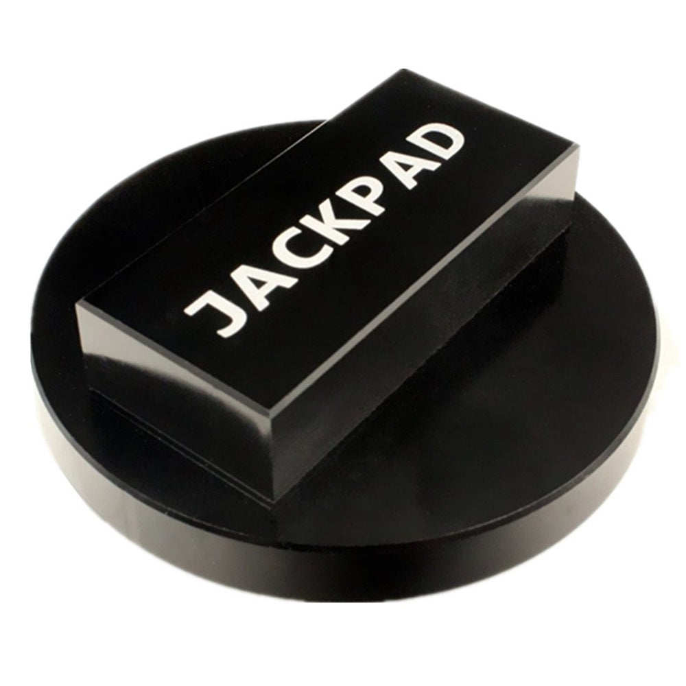 imufer jack pad adapter in use under BMW X5 for safe lifting
