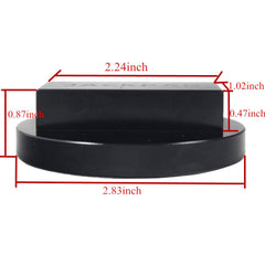 imUfer jack pad adapter close-up reveals rugged black anodized finish for durability