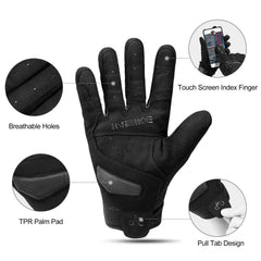 INBIKE gloves feature hard knuckles for added protection during rides.
