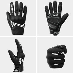 INBIKE wrist pull tab for easy on/off during stops.