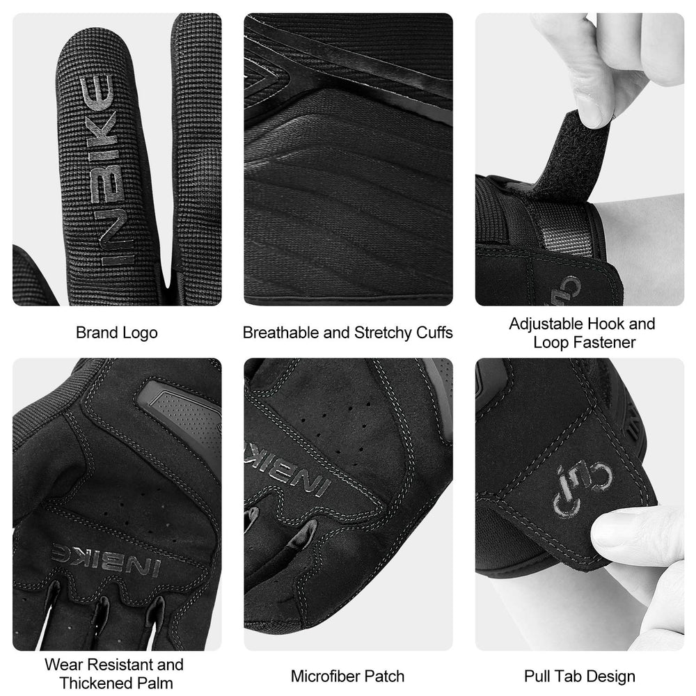 INBIKE hook-and-loop cuff for easy adjustment and secure fit.