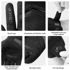 INBIKE hook-and-loop cuff lets you adjust for a secure fit.