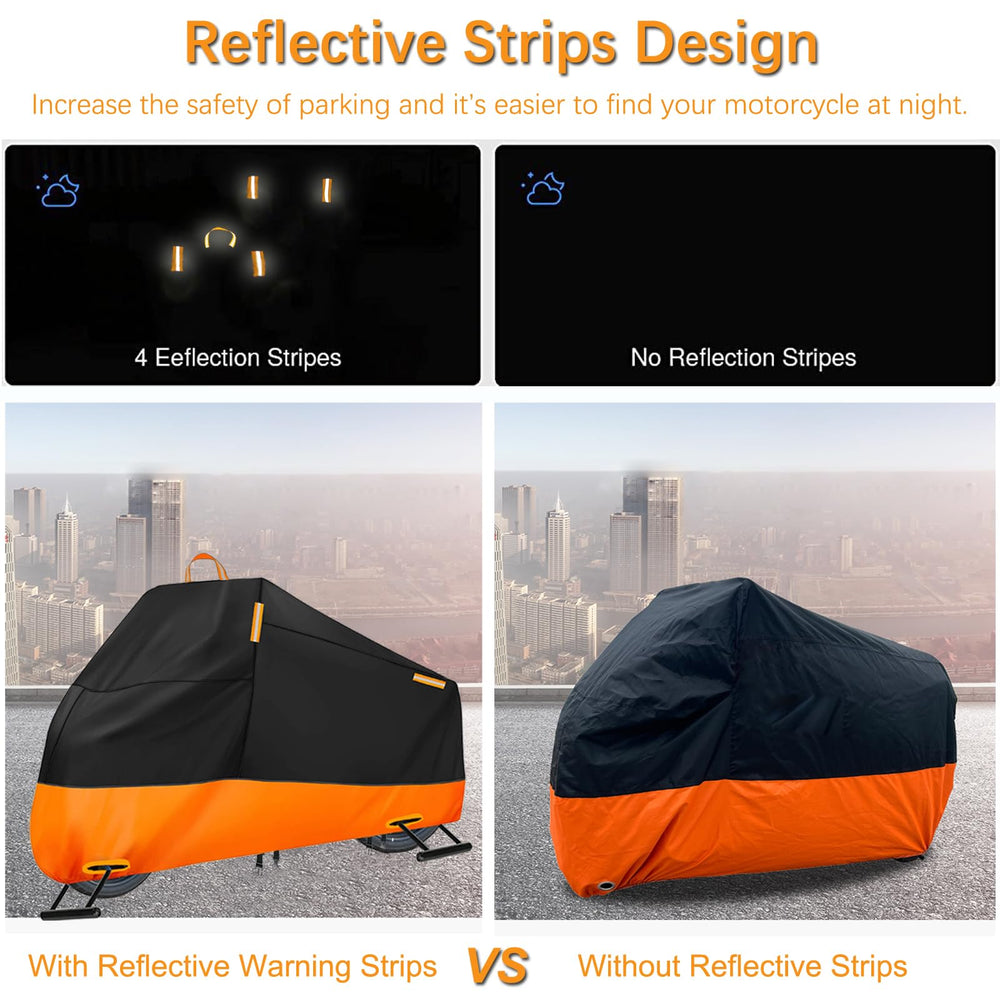 INEZARI cover with four reflective strips for nighttime visibility