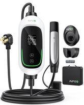 INFGO Fast Tesla Charger with 240V NEMA 14-50 plug for rapid home charging.
