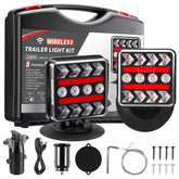 inhtgeas wireless trailer light with strobe mode enhances night visibility