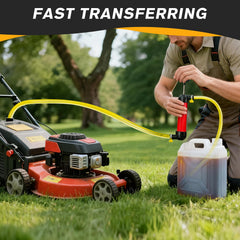Iniscape lawn mower oil pump aiding fast maintenance without spills