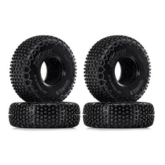 INJORA S5 60x20mm XHX pin tire, front view, enhances crawler agility.