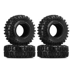 INJORA S5 Cling On Tires 70-26mm close-up showing grip-ready tread for rocky terrain.