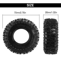 INJORA S5 Cling On Tires rock terrain performance preview emphasizing grip and control.