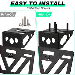 INKUDRI Ninja 500 SE Fender Eliminator bracket close-up welding quality