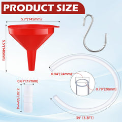 Innconee clear hose showing liquid flow for controlled top-offs.
