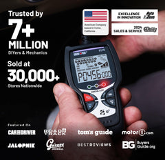 Innova 5110 battery test displays charging health at a glance.