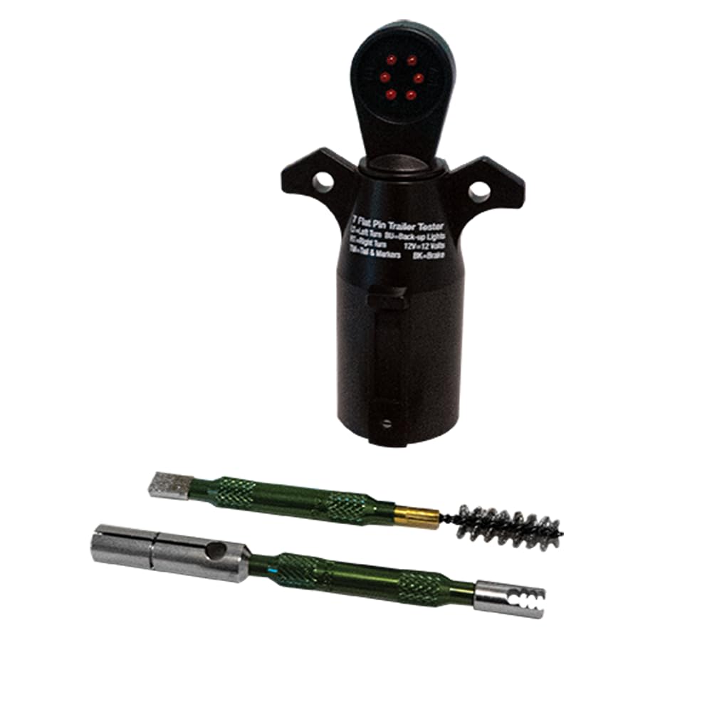 Innovative Products of America 7-Way tester verifies trailer signals.