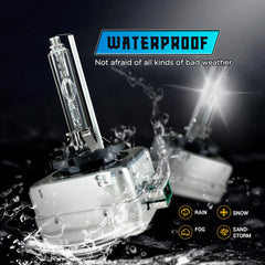 Anti-UV coating on Innovited D3S 6000K HID bulbs maintains brightness