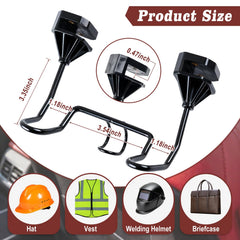 InnovTools hard hat holder features smooth rubber coating protecting gear