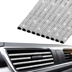 INSAUTO Bling vent trim packaging shows rhinestones for an eye-catching upgrade.