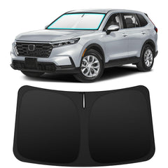 INSAUTO CR-V front window shade folds neatly for easy storage.