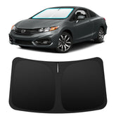 INSAUTO custom-fit windshield sun shade for Honda Civic 2012-2015 provides full coverage and glare reduction.