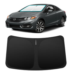 INSAUTO custom-fit windshield sun shade for Honda Civic 2012-2015 provides full coverage and glare reduction.