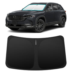 INSAUTO custom-fit windshield sun shade for Mazda CX-50 reduces heat and glare.